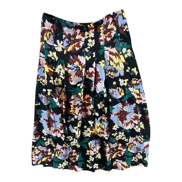 & Other Stories Pleated Floral Midi Dress Sz 4 - Picture 5 of 5